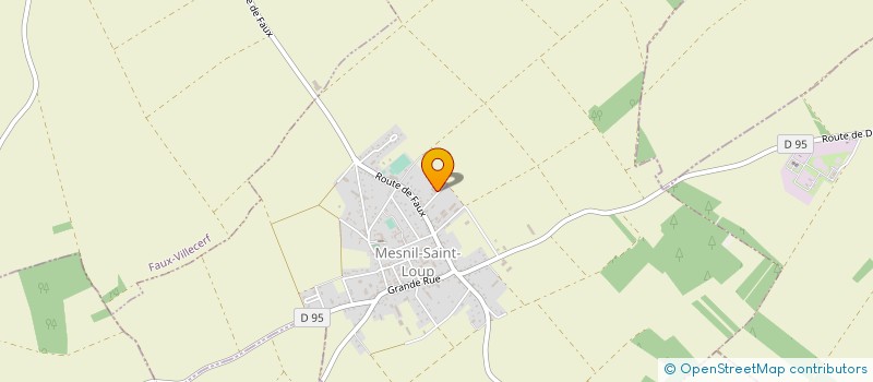 localisation de l'entreprise ADF METAL  MESNIL-SAINT-LOUP