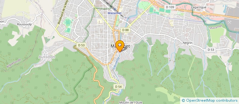 localisation de l'entreprise ADF PRO à MAZAMET