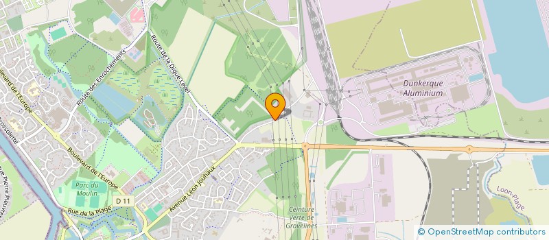 localisation de l'entreprise ADF TARLIN INDUSTRIES à GRAVELINES