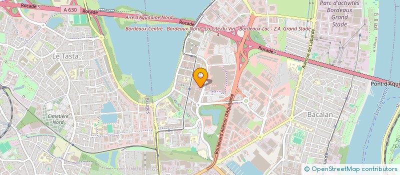 localisation de l'entreprise ADFA-BTP AQUITAINE à BORDEAUX