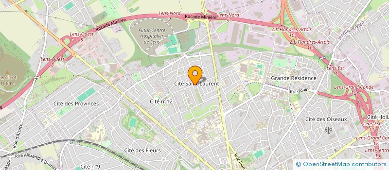 localisation de l'entreprise ADFC BATIMENT à LENS