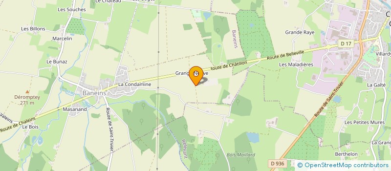 localisation de l'entreprise ADFE  BANEINS