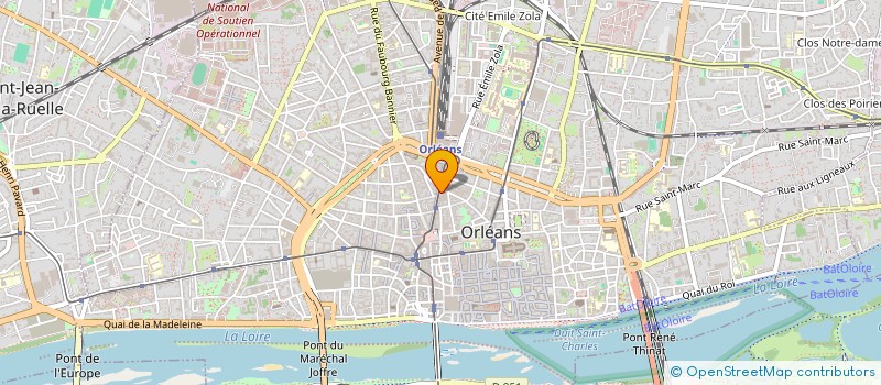 localisation de l'entreprise ADFERO à ORLEANS