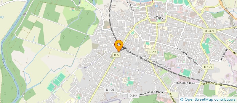 localisation de l'entreprise ADFG 40 à DAX