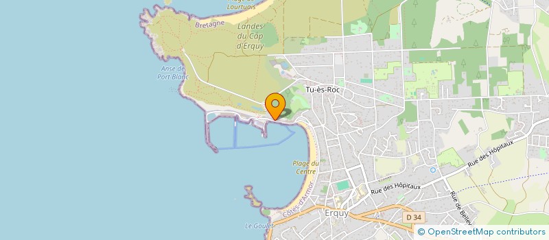 localisation de l'entreprise ADFI  ERQUY