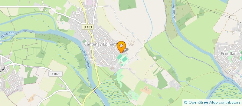 localisation de l'entreprise ADFI  CANTENAY-EPINARD