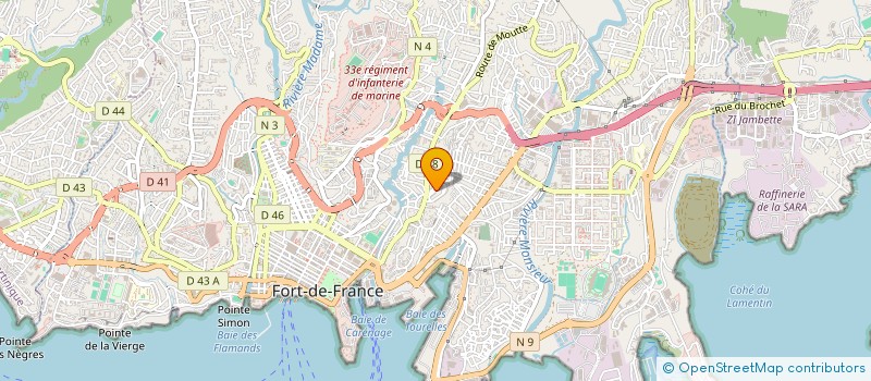 localisation de l'entreprise ADFI ASS DEFENSE FAMIL INDIVID à FORT DE FRANCE