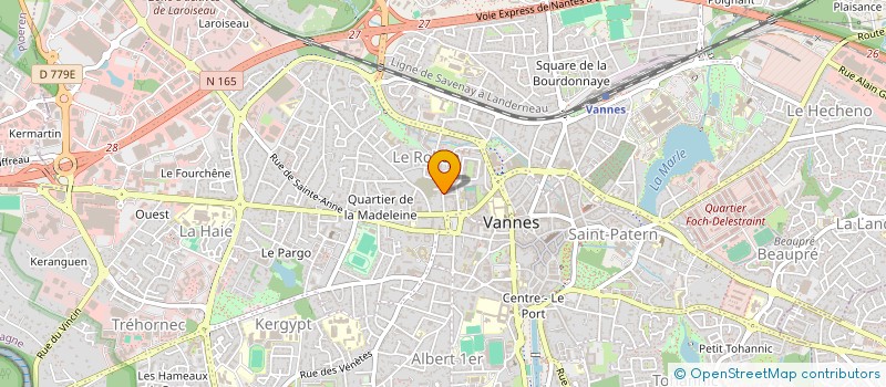 localisation de l'entreprise ADFI PATRIMOINE à VANNES