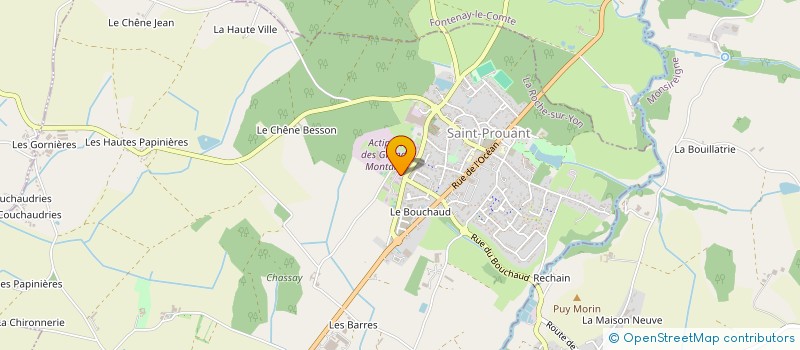 localisation de l'entreprise ADFL  SAINT-PROUANT