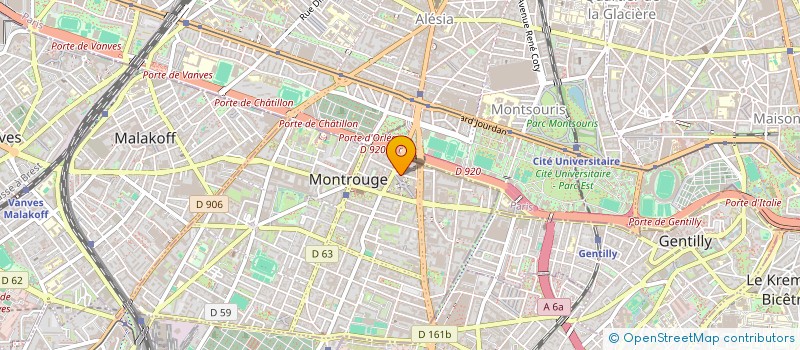 localisation de l'entreprise ADFLBM  MONTROUGE