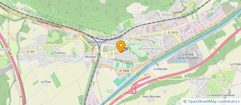 localisation de l'entreprise ADFLORE  MONTMELIAN