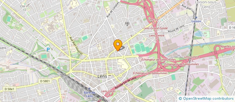 localisation de l'entreprise ADFM BATIMENT à LENS