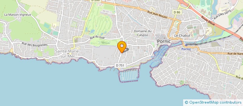 localisation de l'entreprise ADFP  PORNIC