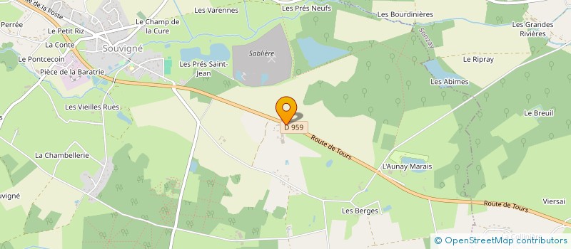 localisation de l'entreprise ADG 7 TOURS à COURCELLES-DE-TOURAINE