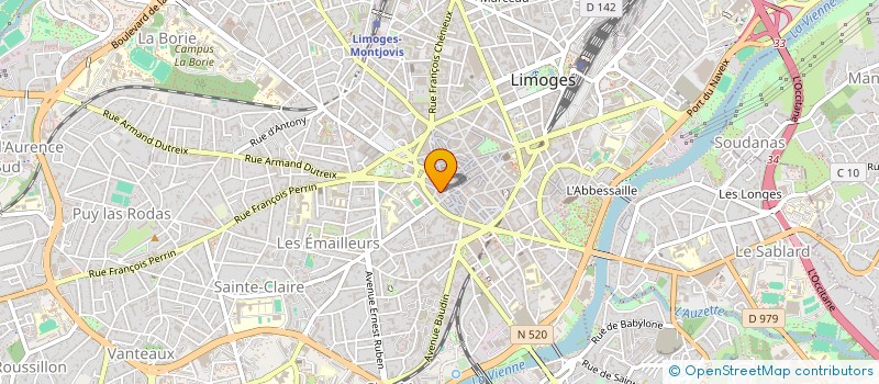 localisation de l'entreprise ADG à LIMOGES
