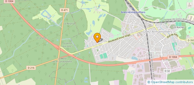 localisation de l'entreprise ADG 77  CHEVRY-COSSIGNY