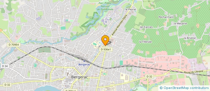 localisation de l'entreprise ADG à BERGERAC