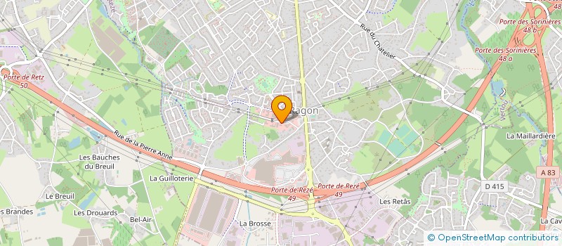 localisation de l'entreprise ADG  SAINTE-LUCE-SUR-LOIRE