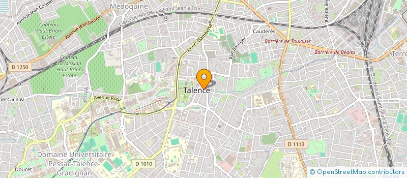 localisation de l'entreprise ADG  TALENCE