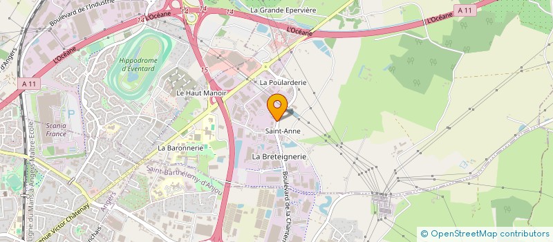 localisation de l'entreprise ADG - ANGERS DEPANNAGE GAZ à VERRIERES-EN-ANJOU