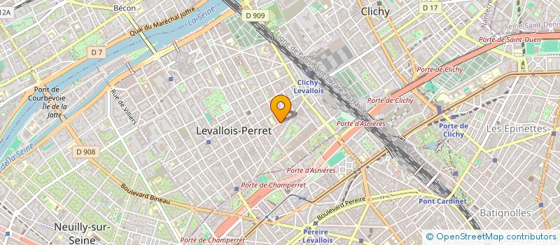 localisation de l'entreprise ADG BUREAUTIQUE à LEVALLOIS-PERRET