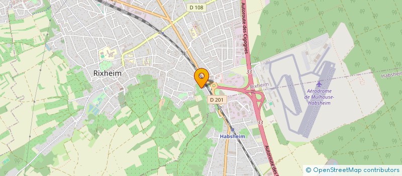 localisation de l'entreprise ADG CONTROLE à RIXHEIM