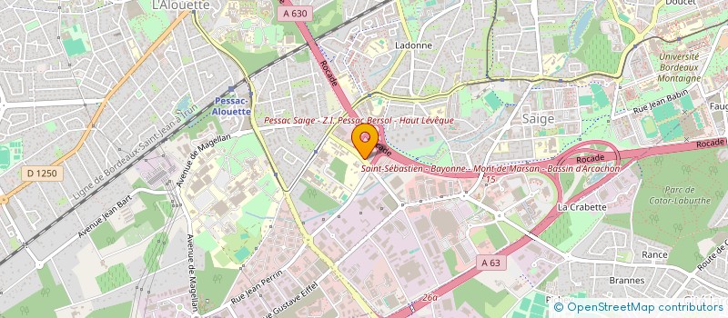 localisation de l'entreprise ADG DISTRIBUTION à PESSAC