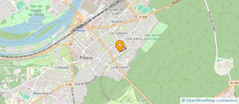 localisation de l'entreprise ADG ELECTRICITE  POISSY