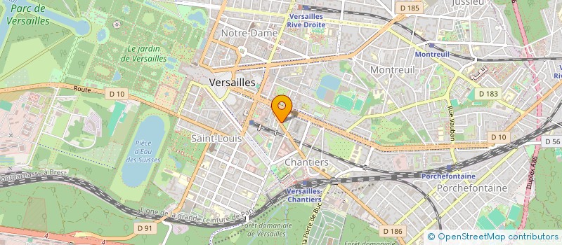localisation de l'entreprise ADG ENGINEERING à VERSAILLES