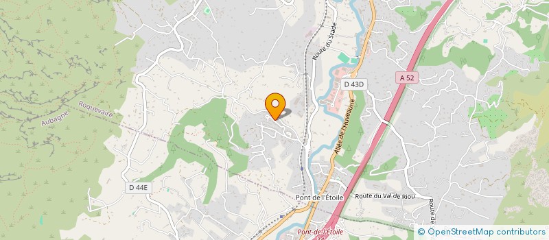 localisation de l'entreprise ADG FINANCEMENTS  ROQUEVAIRE