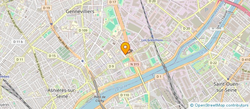 localisation de l'entreprise ADG GLOBAL SERVICES à GENNEVILLIERS