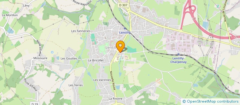 localisation de l'entreprise ADG IMMO  LENTILLY