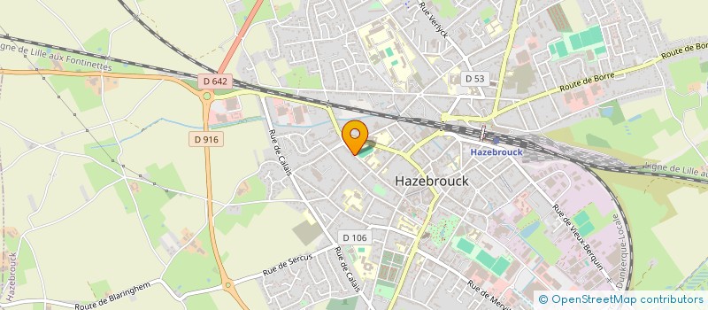 localisation de l'entreprise ADG IMMO  HAZEBROUCK