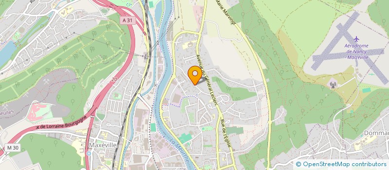 localisation de l'entreprise ADG IMMO  MALZEVILLE