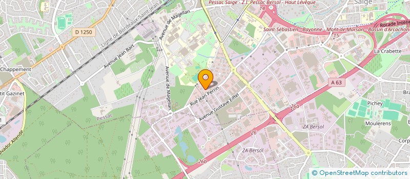 localisation de l'entreprise ADG IMPORT  PESSAC