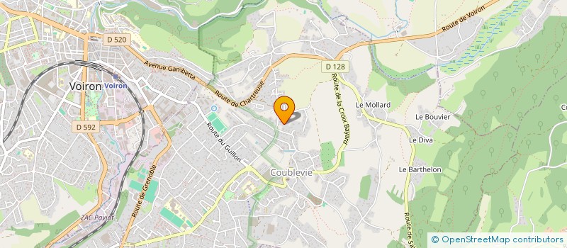 localisation de l'entreprise ADG LE ROULET à COUBLEVIE
