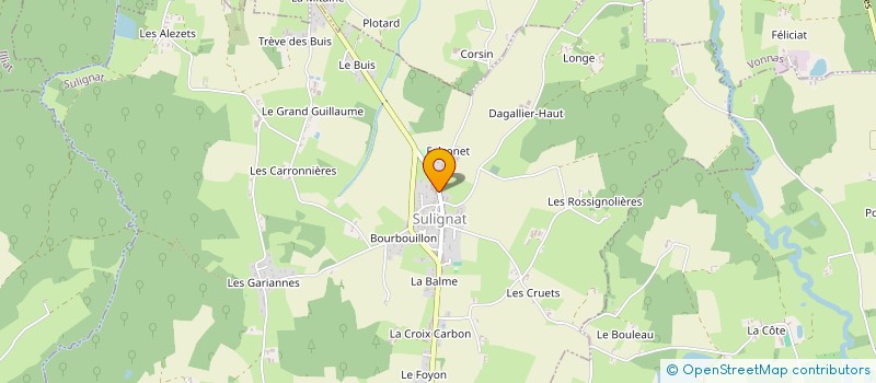 localisation de l'entreprise ADG MOTOCULTURE  SULIGNAT