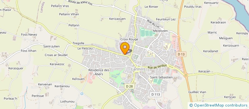 localisation de l'entreprise ADG OUEST PROFILS à LANNILIS