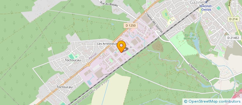 localisation de l'entreprise ADGA  CESTAS