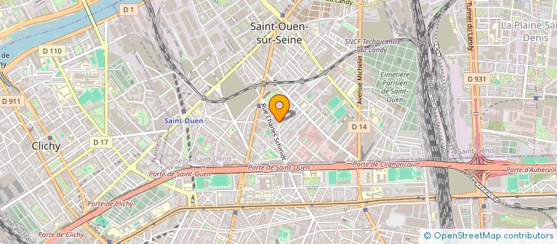 localisation de l'entreprise ADGE à SAINT-OUEN-SUR-SEINE