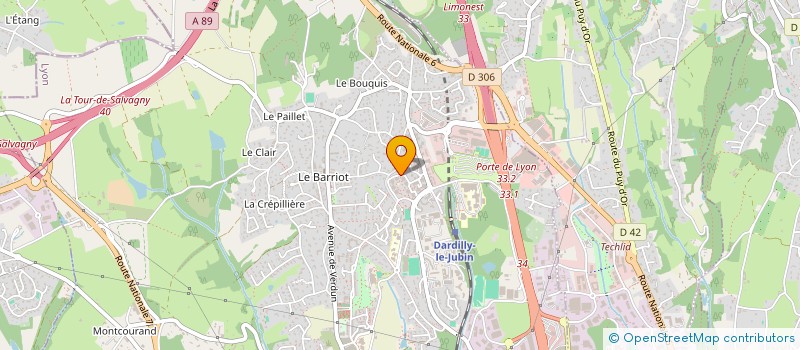 localisation de l'entreprise ADGEST RH  DARDILLY