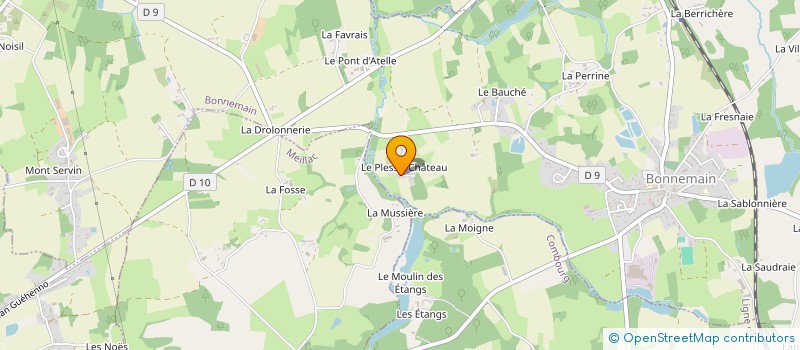 localisation de l'entreprise ADGF  BONNEMAIN