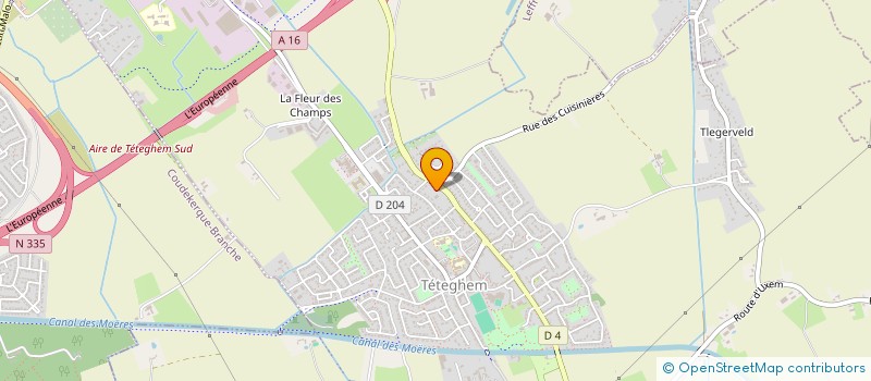 localisation de l'entreprise ADGF  TETEGHEM-COUDEKERQUE-VILLAGE