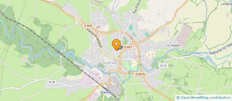 localisation de l'entreprise ADGIE AMBULANCES SARL  GRAMAT