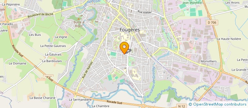 localisation de l'entreprise ADGILOSA  FOUGERES