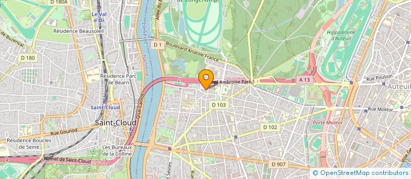 localisation de l'entreprise ADGINV à BOULOGNE-BILLANCOURT