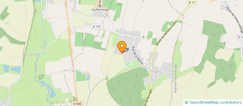 localisation de l'entreprise ADGM  PIGNY