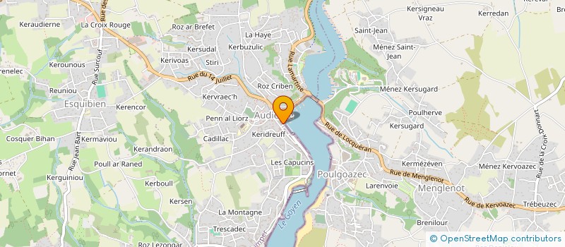 localisation de l'entreprise ADH à AUDIERNE