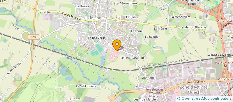 localisation de l'entreprise ADH  PACE