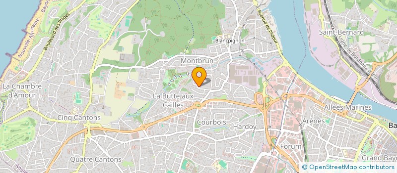 localisation de l'entreprise ADH  ANGLET